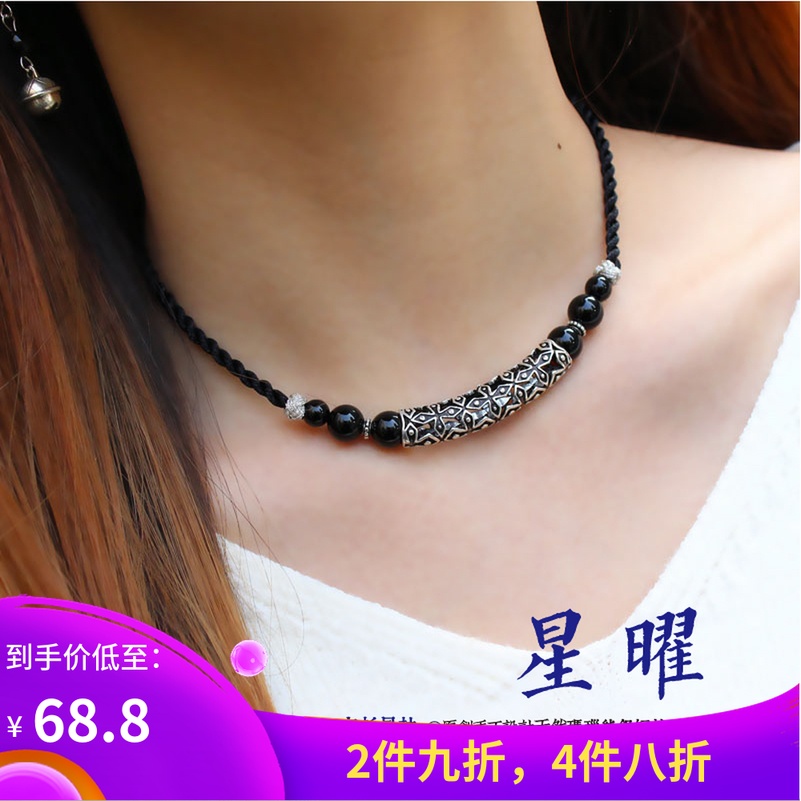 Clothes Bella Original manual Jewelry agate 925 Sterling Silver elbow Antiquity have cash less than that is registered in the accounts Necklace Versatile claviclein the Accessories/Fashion Jewelry, Necklace category - from Buy2taobao.com to provide professional Taobao agent buy service