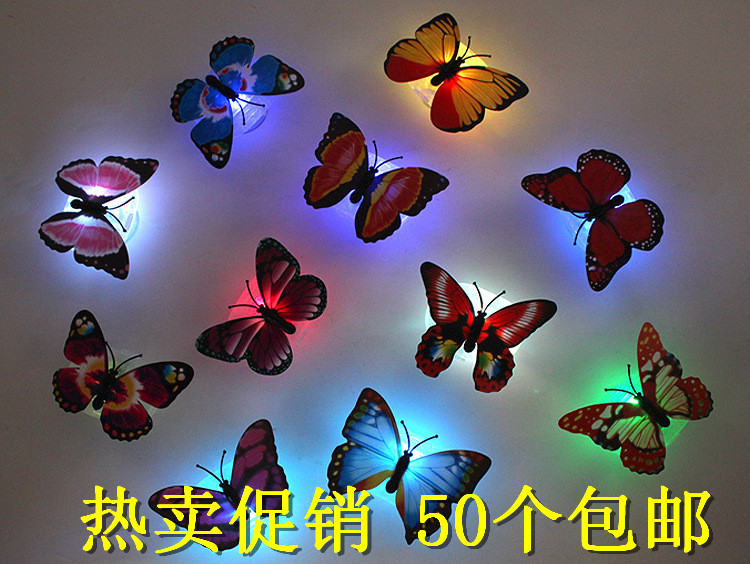 Colorful Discoloration Stick butterfly Night light gift decorate Night light children Toys Night market Stall wholesalein the Toy/Childs/Puzzle/Building block/Model , Electronic/Light/Aerated/Tricky Toy , Glow Toys category - from Buy2taobao.com to provide professional Taobao agent buy service
