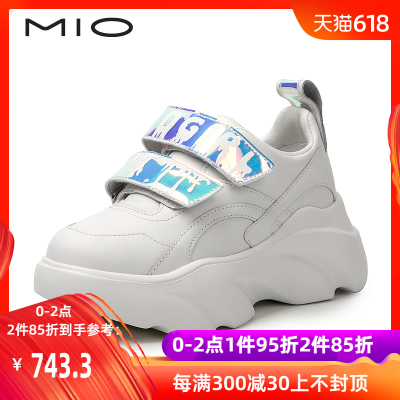 MIO Miao's women's shoes 2019 The thickness of the bottom Increase Velcro Diddy leisure time Shoe of sponge cake M191596076in the Women's Shoes, High shoes category - from Buy2taobao.com to provide professional Taobao agent buy service