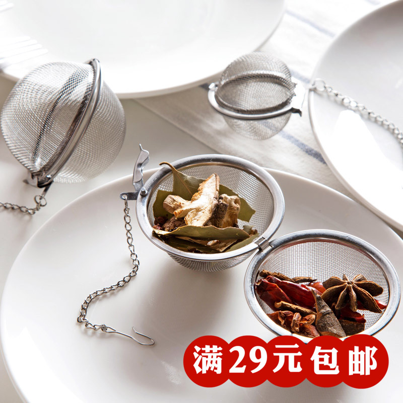 304不锈钢调料球包 保汤袋炖肉调料盒熬汤味宝煲汤球 茶叶过滤器在类目 厨房/烹饪用具, 厨用小工具/厨房储物, 储物瓶罐/厨房储物器皿, 调味瓶罐中 - 来自Buy2taobao.com提供专业的淘宝代购服务