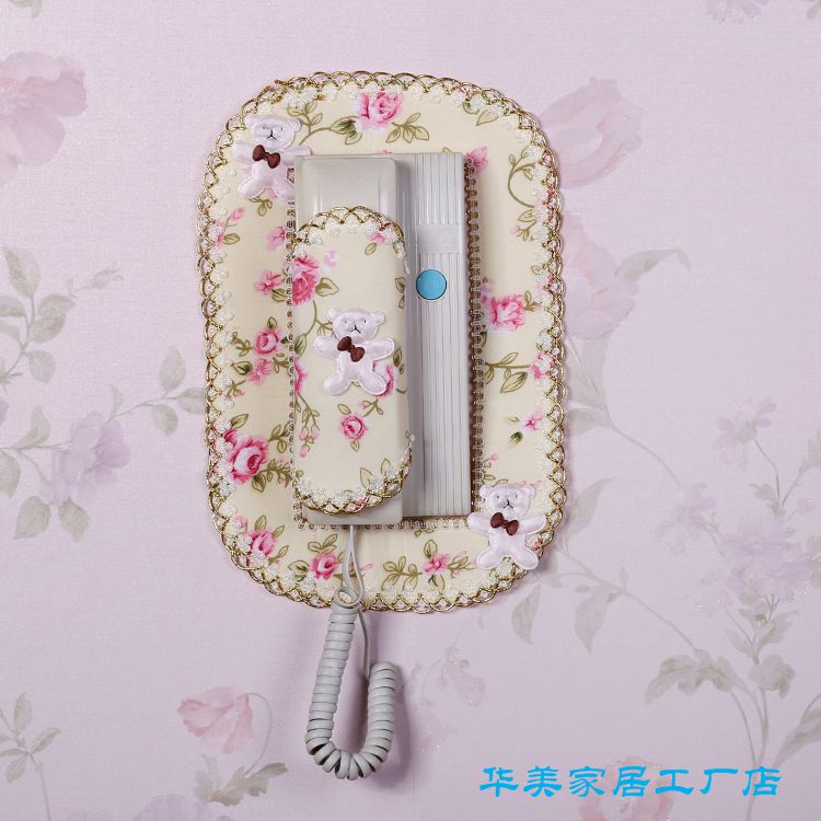 门铃套包邮蕾丝布艺楼宇对讲室内机套子可视电话挂机防尘罩装饰贴|ruв категории домашний ткань, пылезащитный защитного покрытия, телефон рукав - от Buy2taobao.com для оказания профессиональной услуги покупки агента Taobao