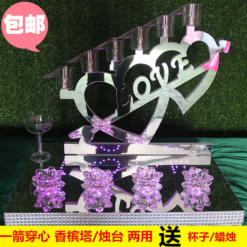 Wedding celebration Supplies wedding Champagne tower Wine Glass Stone Champagne tower champagne Candlestick Dual use wedding Wine tower candlelightin the Festive supplies/Gift , Wedding Themes/Props , Arch category - from Buy2taobao.com to provide professional Taobao agent buy service