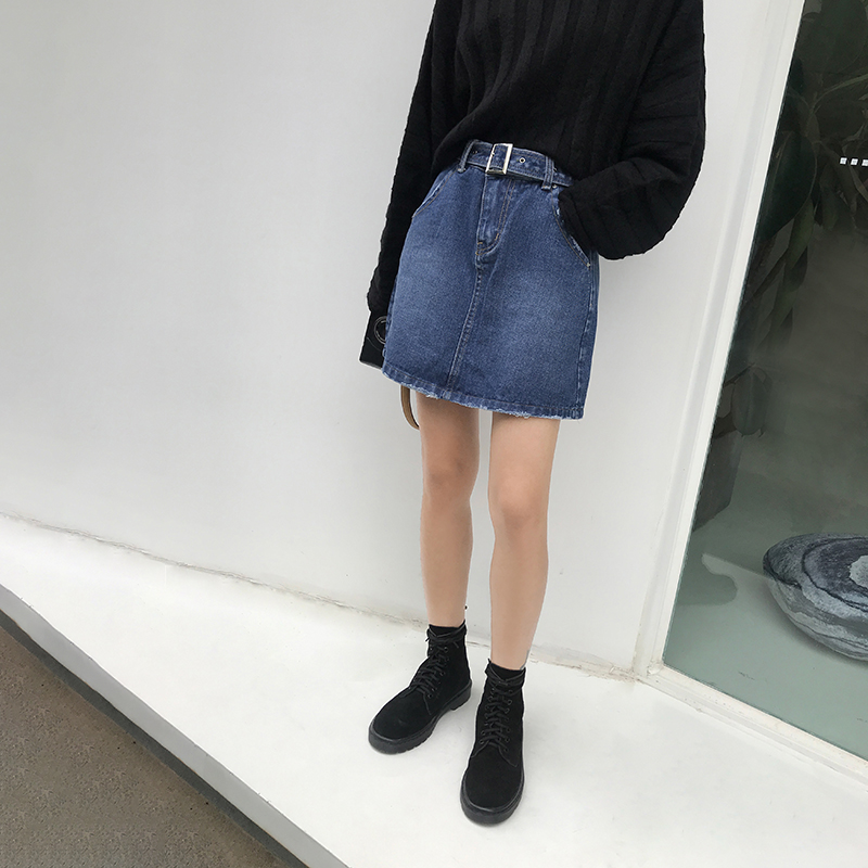 HAVE RICE飯館 約會B備小短裙 破邊牛仔半身裙a字裙春裝2019款女在類目 女裝/女士精品, 半身裙中 - 來自Buy2taobao.com提供專業的淘寶代購服務
