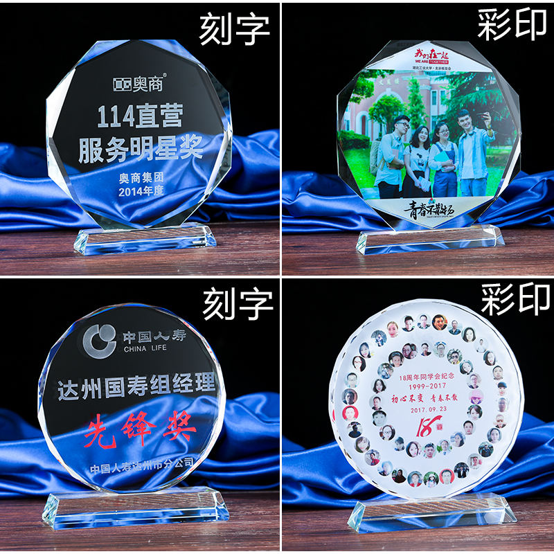 定做高檔水晶年終年會頒獎優秀員工獎杯獎牌退伍紀念品八角太陽花在類目 個性定製/設計服務/DIY, 辦公/文具定製, 獎盃/獎章/獎狀/證書定製中 - 來自Buy2taobao.com提供專業的淘寶代購服務