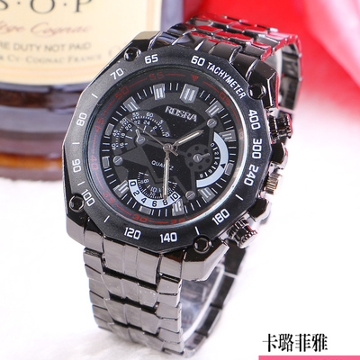 包邮男士非全自动机械表时尚运动男表精钢带商务三防水夜光手表男