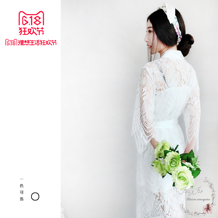 菁界定制蕾丝晨袍 新娘伴娘晨袍蕾丝 内搭可配100桑蚕丝真丝吊带在类目 女士内衣/男士内衣/家居服, 睡衣/家居服套装中 - 来自Buy2taobao.com提供专业的淘宝代购服务