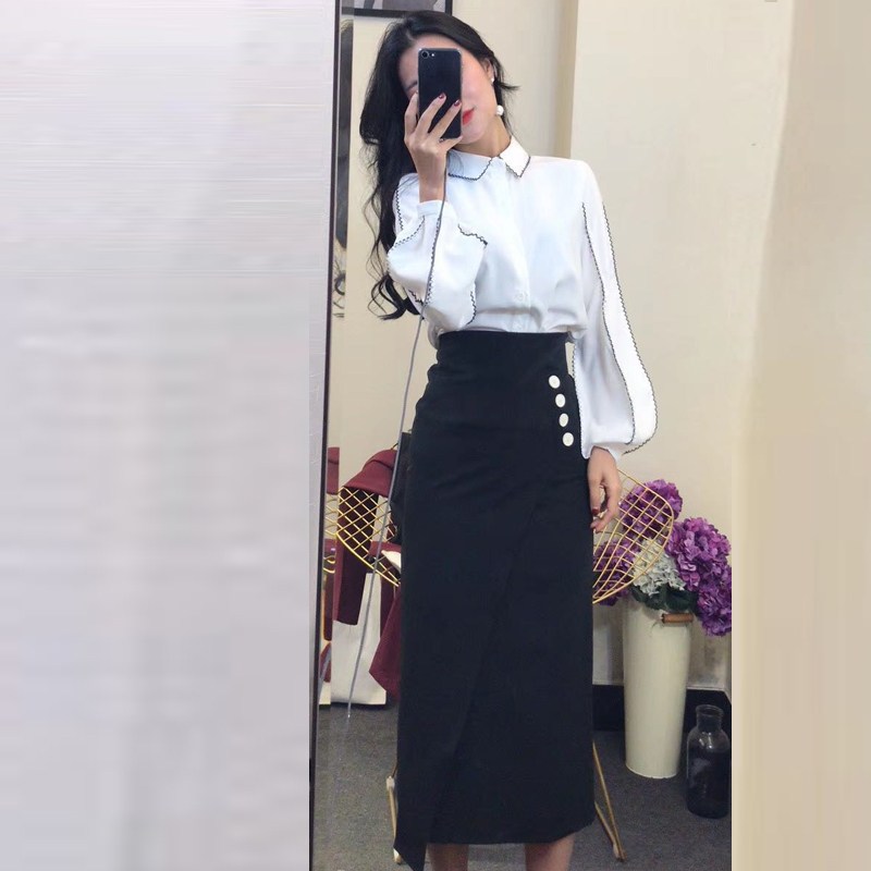 2019夏装新款网红女神小香风显瘦俏皮衬衫半身裙两件套时尚套装女|ruв категории Женская одежда, костюм/студенты школьную форму/обмундирования, модный костюм - от Buy2taobao.com для оказания профессиональной услуги покупки агента Taobao