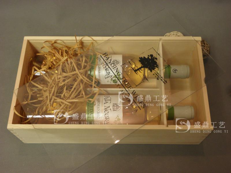 玻璃盖双支木盒有机玻璃抽盖酒盒红酒礼盒透明盖红酒礼盒松木酒箱在类目 餐饮具, 酒壶/酒杯/酒具, 酒盒中 - 来自Buy2taobao.com提供专业的淘宝代购服务