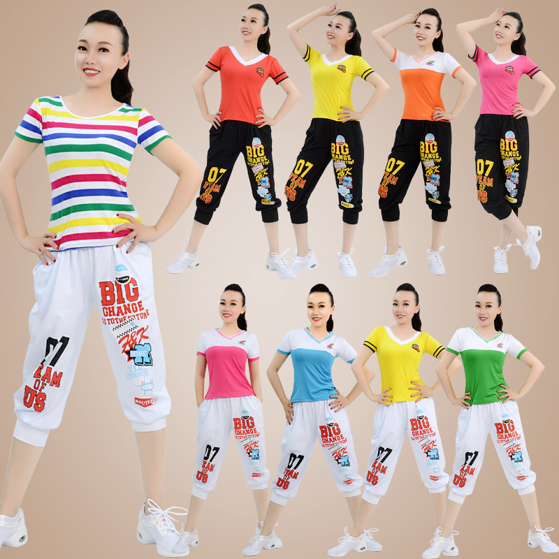 2019格格广场舞服装夏季新款套装成人运动舞蹈服女嘻哈水兵舞服装|ruв категории движение/йога/фитнес/фанаты товаров, танец/аэробика/гимнастика, площади танец, площади танец костюм - от Buy2taobao.com для оказания профессиональной услуги покупки агента Taobao