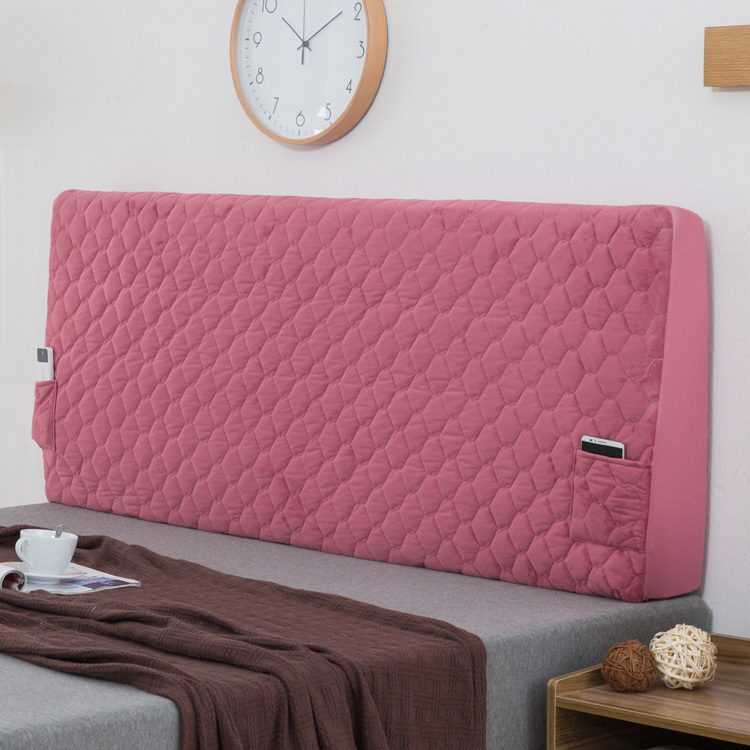 Customized Crystal Velvet Cotton clip All inclusive Elastic force Bedside cover Wooden bed Leather bed Headgear Korean Edition backrest Thick velvetin the Decoration main material , Walls Soft Pack/Bed sets/Craft software package , Bed sets category - from Buy2taobao.com to provide professional Taobao agent buy service