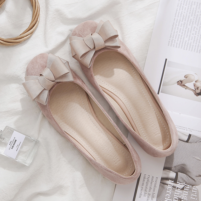 2019 Spring new pattern Shallow mouth Square tender Versatile Flat bottom fairy Doug shoes bow Single shoesin the Women's Shoes, Low shoes category - from Buy2taobao.com to provide professional Taobao agent buy service