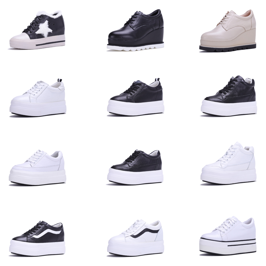 Spring and autumn payment Fault code Clearance 98 cowhide genuine leather Single shoes Shoe of sponge cake The thickness of the bottom Women's Shoes The increase in leisure time White shoesin the Women's Shoes, Low shoes category - from Buy2taobao.com to provide professional Taobao agent buy service