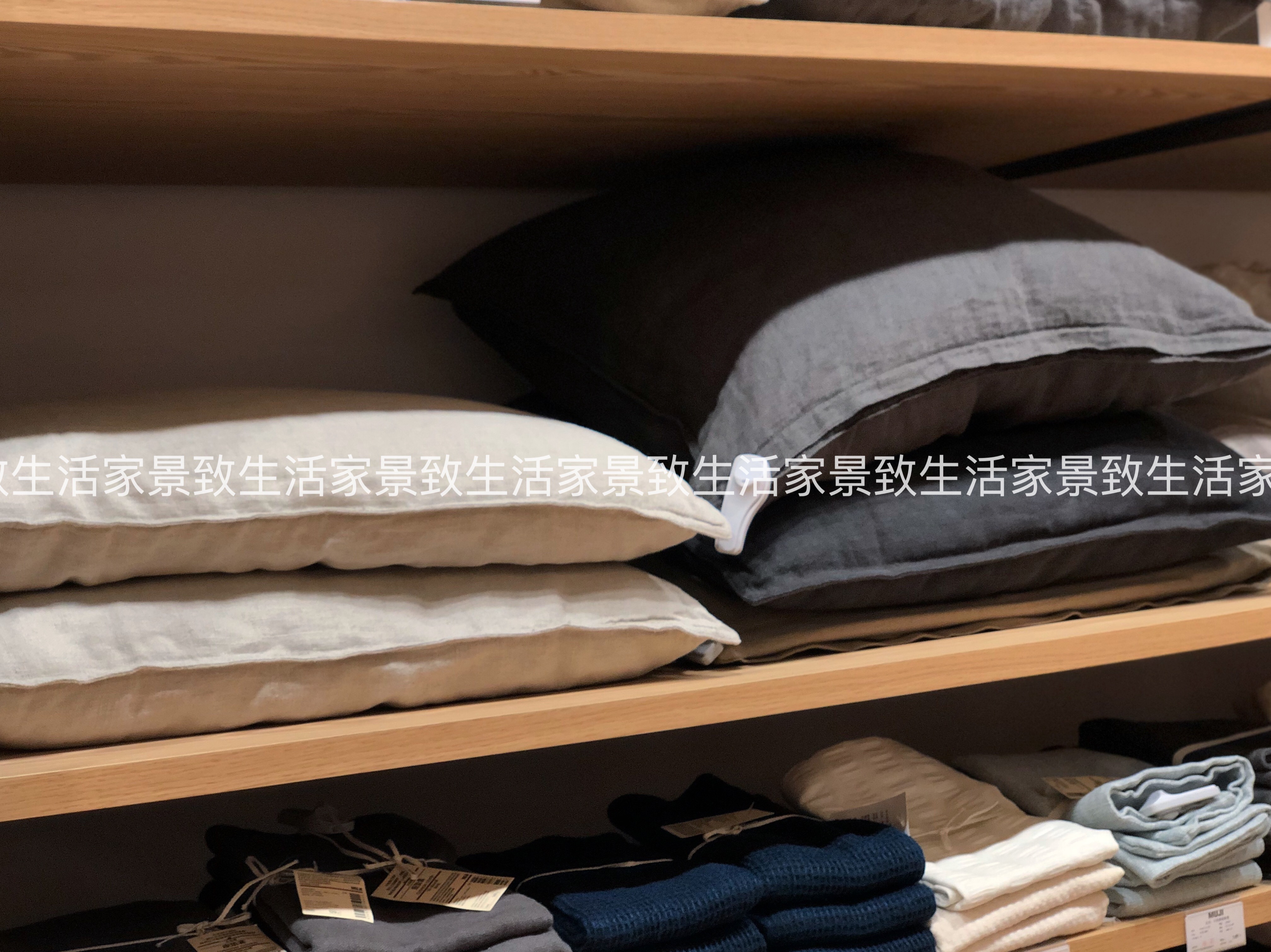 MUJI 水洗麻靠垫套 100%亚麻靠枕套座垫套 国内专柜代购|msdalam kategori rumah Fabrik, bantal/bantal - dari Buy2taobao.com untuk memberikan perkhidmatan ejen Taobao profesional membeli