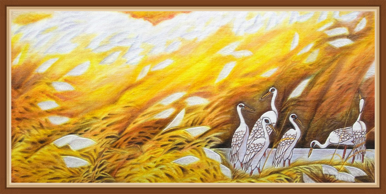 New Chinese style U.S. home Decorative painting Botany flowers and plants Egret Original manual Hand drawn Art Wall hanging Clearancein the Home accessories , Decorative painting , Modern decorative painting category - from Buy2taobao.com to provide professional Taobao agent buy service