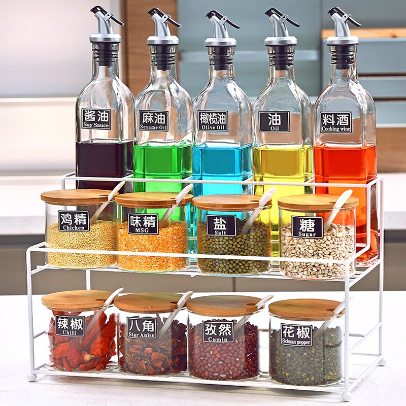kitchen Recuperate Glass Seasoning Box suit household Seasoning box Condiment bottles Cruet Salt shaker Oil pot Modular assemblyin the Kitchen/Cooking utensils , Kitchen Gadgets/Kitchen storage , Storage jars/Kitchen storage containers , Seasoning bottles category - from Buy2taobao.com to provide professional Taobao agent buy service