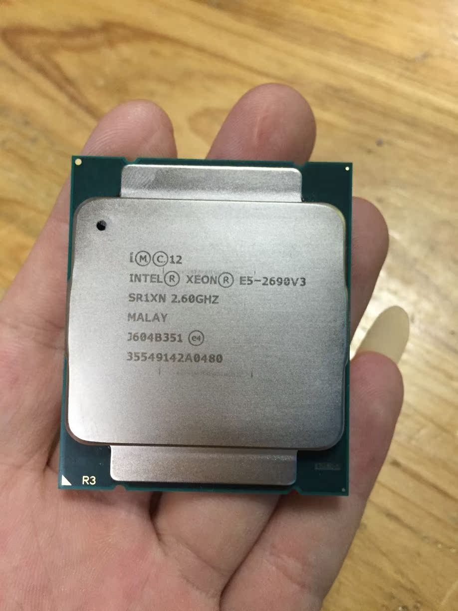 intel xeon cpu e5-2690v3 cpu (2.6 ghz 30m 12核24线 )正式版