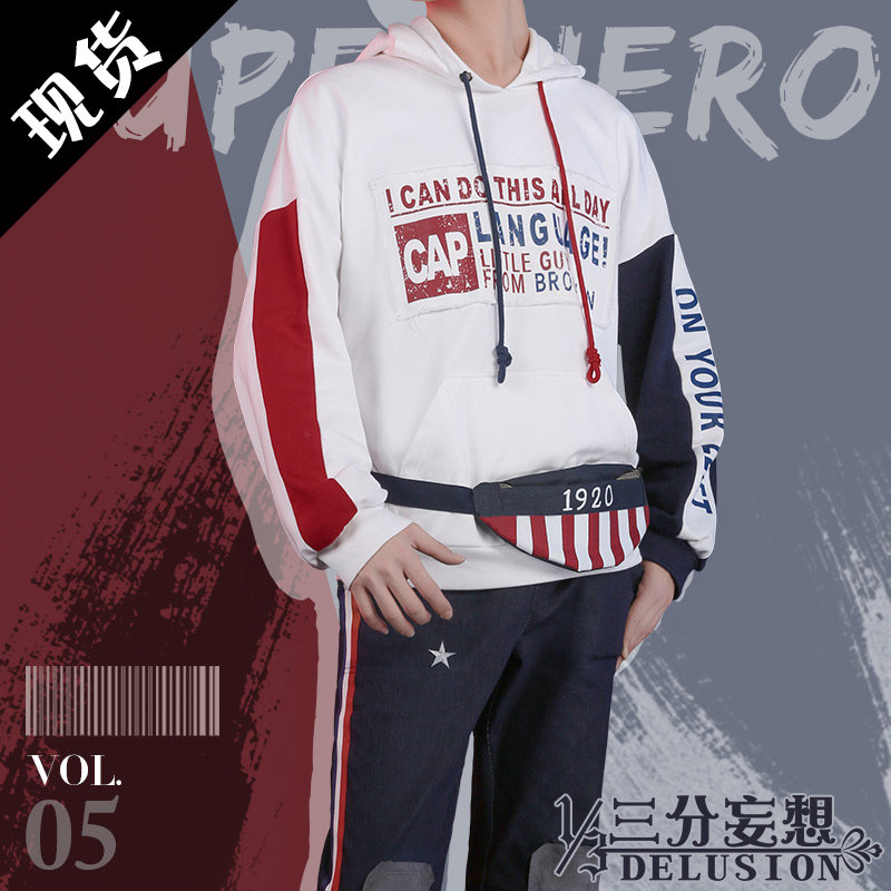 One-third of delusion cos Mosaic Hit color clothes daily Hooded Sweater Captain suit cospaly malein the Play mode/Anime/Periphery/cos/Board games , Cosplay Apparel/Props/Service , Cosplay Men category - from Buy2taobao.com to provide professional Taobao agent buy service