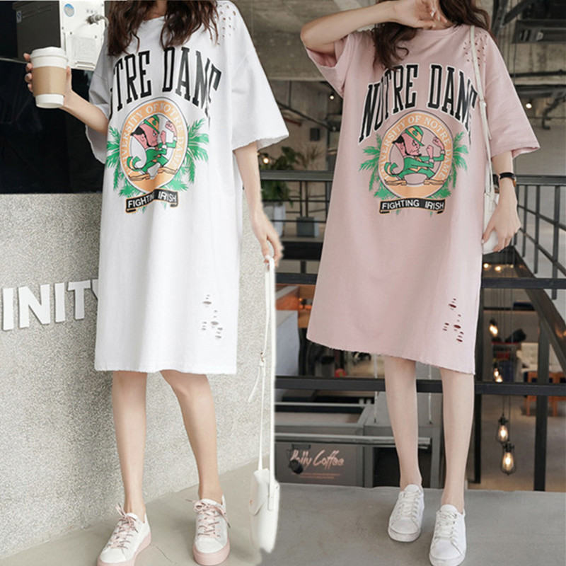 孕妇夏装加肥加大码胖MM休闲字母T恤连衣裙200斤上衣中长款孕妇裙|ruв категории Всё для беременных и кормящих, материнство, платье - от Buy2taobao.com для оказания профессиональной услуги покупки агента Taobao
