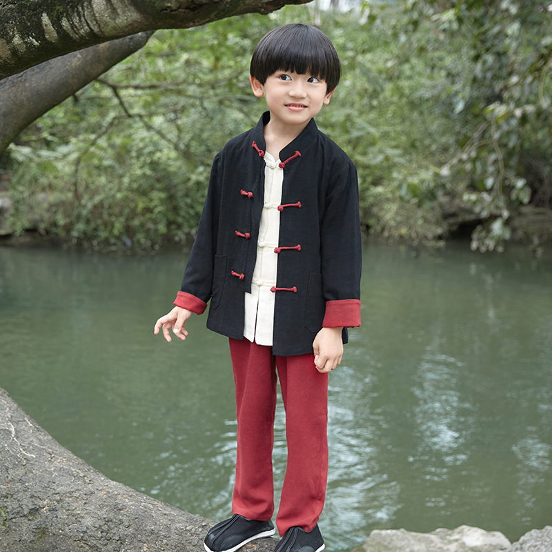 男童唐裝套裝春秋長袖棉麻兒童中式古裝幼兒園校服走秀禮服表演服在類目 童裝/嬰兒裝/親子裝, 兒童旗袍/唐裝/民族服裝, 唐裝中 - 來自Buy2taobao.com提供專業的淘寶代購服務