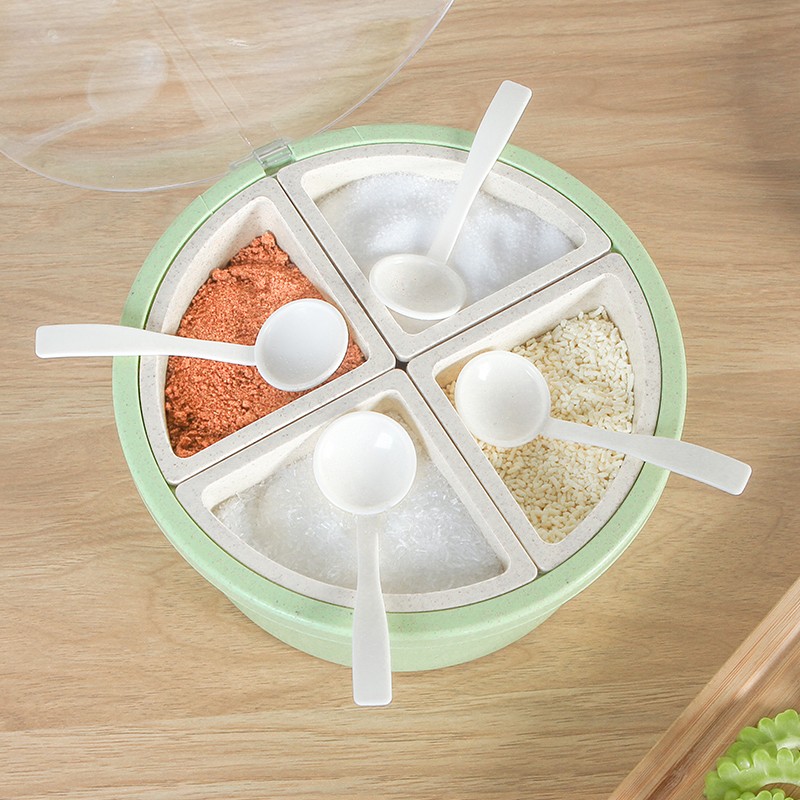 Seasoning Box Salt shaker Cruet kitchen monosodium glutamate Sauce bottle storage box circular Multi-grid Seasoning bottles combination suitin the Kitchen/Cooking utensils , Kitchen Gadgets/Kitchen storage , Storage jars/Kitchen storage containers , Seasoning bottles category - from Buy2taobao.com to provide professional Taobao agent buy service