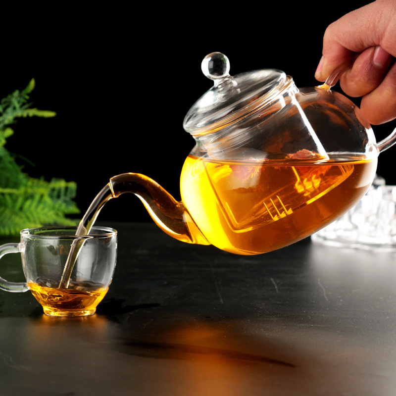 Boutique Heat Glass Flowers Teapot heating High temperature resistance Zona pellucida Internal bile filter Pot plants Flamesin the Tableware , Tea set , Tea package category - from Buy2taobao.com to provide professional Taobao agent buy service