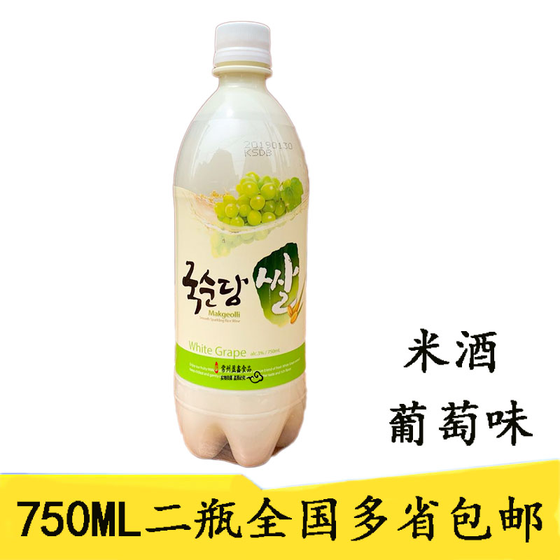 Two bottles and more provinces the republic of korea Imported Make Li grape Fruity Rice Wine 750ml Plastic bottle packingin the Coffee/Oatmeal/Chongyin , Beverages , Tea drinks category - from Buy2taobao.com to provide professional Taobao agent buy service