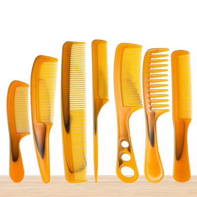 梳子女家用学生尖尾梳头美发专业防静电大齿宽齿理发塑料造型梳