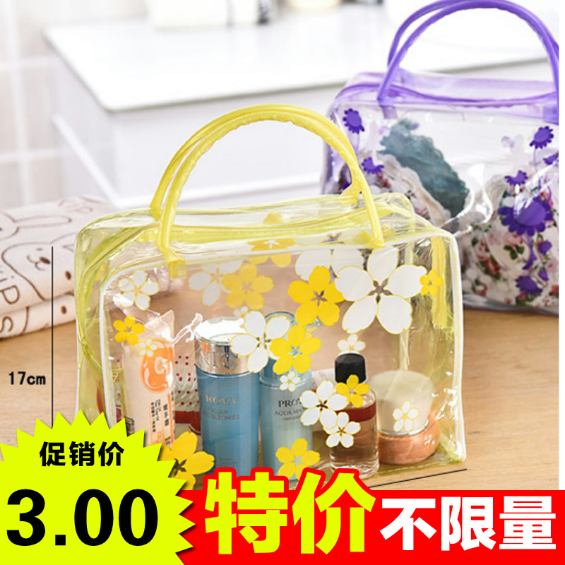 pvc整理碎花透明洗漱包 沐浴化妆包 户外旅游收纳洗漱袋 防水洗漱|ruв категории открытый/альпинизм/в поход/Поездки товаров, мыть чистой/уход, мою сумку/косметичку - от Buy2taobao.com для оказания профессиональной услуги покупки агента Taobao