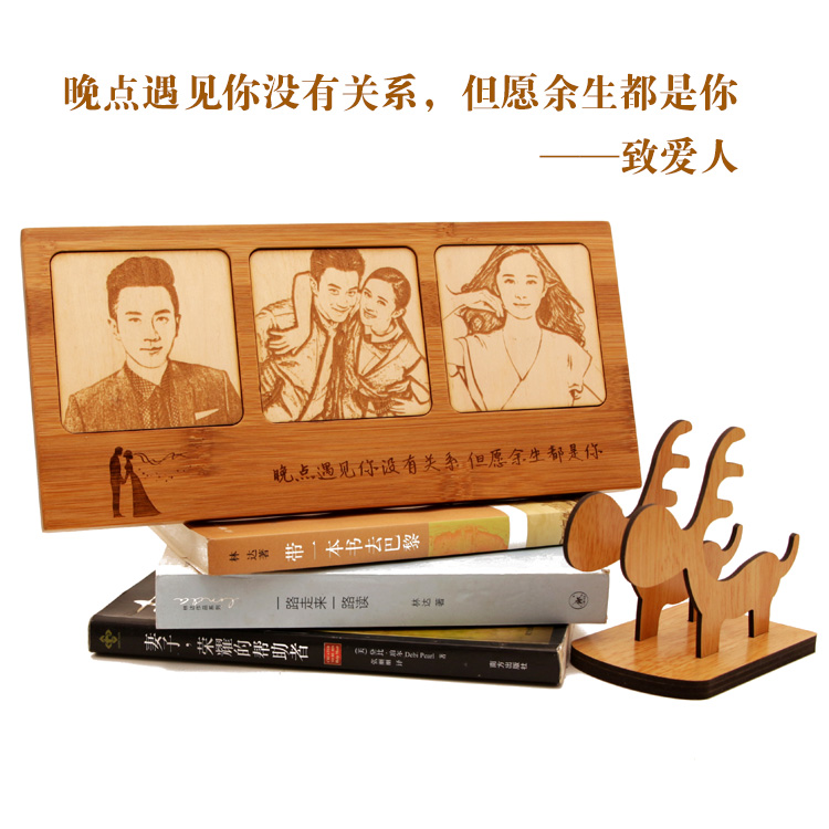 木刻画定制创意结婚生日周年纪念日礼物送闺蜜老公老婆照片礼品|msdalam kategori bekalan perayaan/hadiah, Lain-lain bekalan Festival - dari Buy2taobao.com untuk memberikan perkhidmatan ejen Taobao profesional membeli