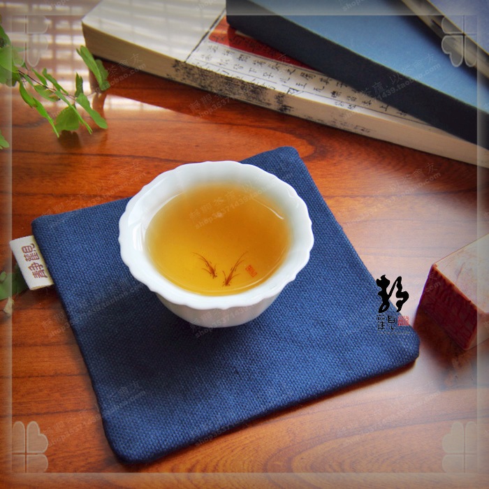 10.5*10.5靜觀中國風藏藍色純棉粗布茶席杯墊 茶杯茶壺托隔熱墊子在類目 餐飲具, 杯子/水杯/水壺, 杯墊中 - 來自Buy2taobao.com提供專業的淘寶代購服務
