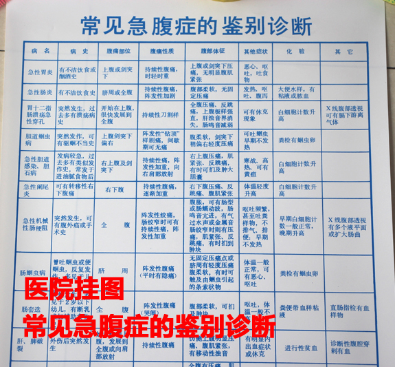 常见急腹症的鉴别诊断图表医院制度大挂图医学教学墙纸图防水贴图|msdalam kategori Kamus elektronik/buku kertas elektronik/alat tulis, demonstrasi pengajaran/bekalan notis paparan, panel - dari Buy2taobao.com untuk memberikan perkhidmatan ejen Taobao profesional membeli