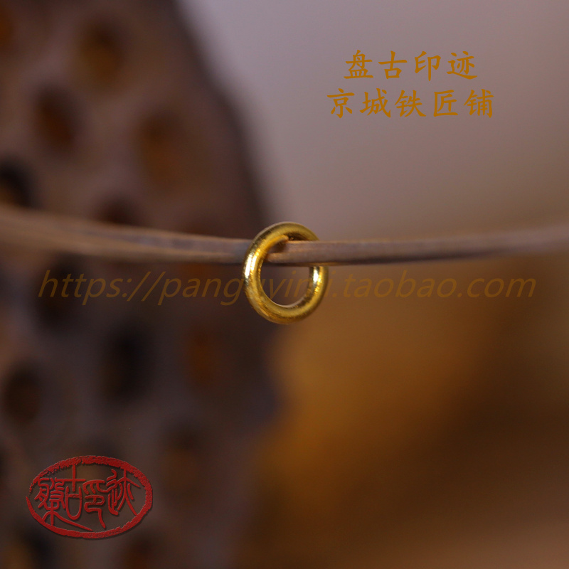 24k Sufficient gold gold Artifact Hanging ring ring Beads beads Hand string Gold DIY Custom-made partsin the Jewelry/Diamond/Jade/Gold , Gold jewelery (New) , Other category - from Buy2taobao.com to provide professional Taobao agent buy service