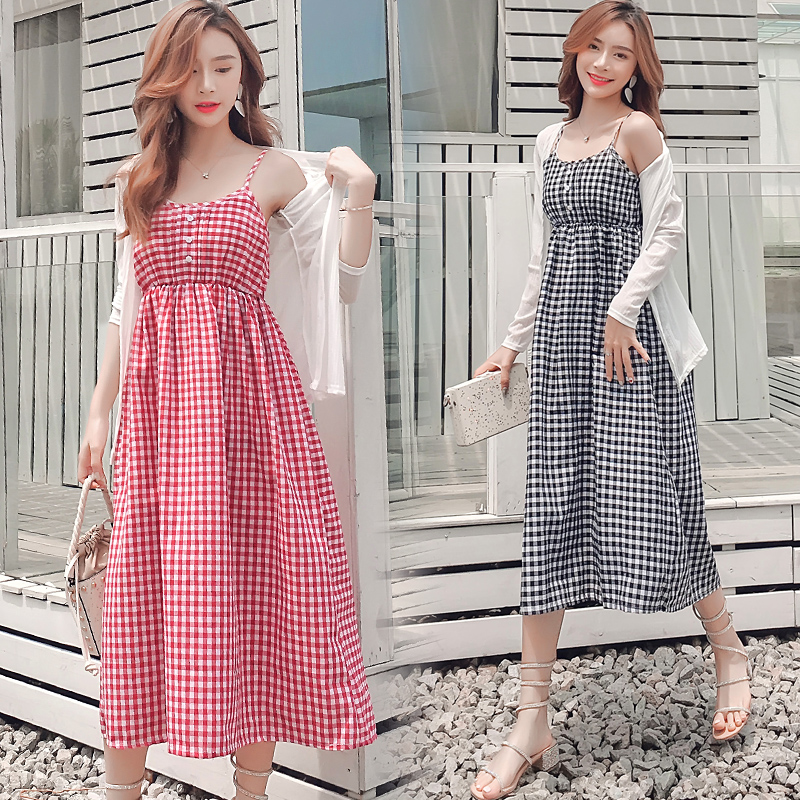 pregnant woman Summer dress 2019 new pattern maternity dress spring clothes suit Fashionable Korean Edition Two piece set summer longuettein the Maternity/Maternal supplies/Nutrition , Maternity , Dress category - from Buy2taobao.com to provide professional Taobao agent buy service