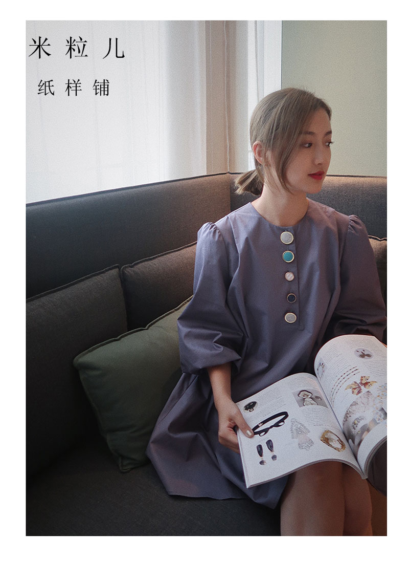 【913-特殊定制色彩不一扣 泡泡袖宽松连衣裙】纸样裁剪图纸样板|msdalam kategori adat peribadi/Design Services/DIY, beg pakaian adat, Pakaian adat, kelas mengait adat - dari Buy2taobao.com untuk memberikan perkhidmatan ejen Taobao profesional membeli