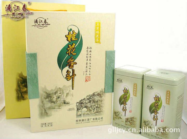 广西花茶桂林龙脊茶漓江春特产名茶桂花香针200克高档礼盒茶|ruв категории чай, эрзац/цветы/фрукты/переработки чая, эрзац/цветочный чай - от Buy2taobao.com для оказания профессиональной услуги покупки агента Taobao