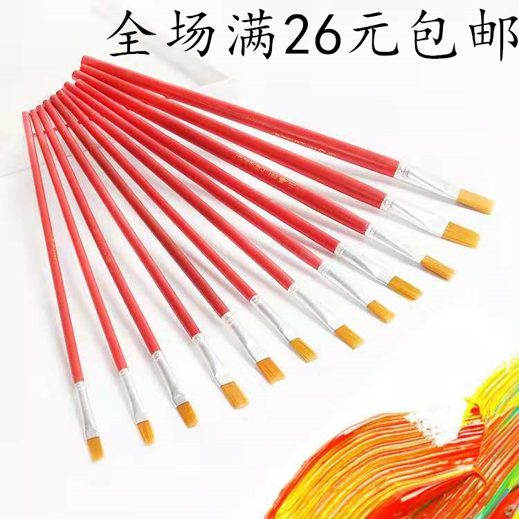 nylon Brush Pen Scrubbing brush Single Flat children propylene Gouache paint brush Row penin the Hardware/Tool , Hand Tools , Brushing tools , Brush Pen category - from Buy2taobao.com to provide professional Taobao agent buy service