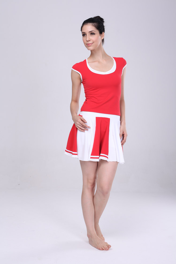 啦啦队队服肚皮舞服拉拉队队服表演短裙啦啦操服跳操服套装在类目 运动/瑜伽/健身/球迷用品, 舞蹈/健美操/体操, 啦啦队, 啦啦队服中 - 来自Buy2taobao.com提供专业的淘宝代购服务
