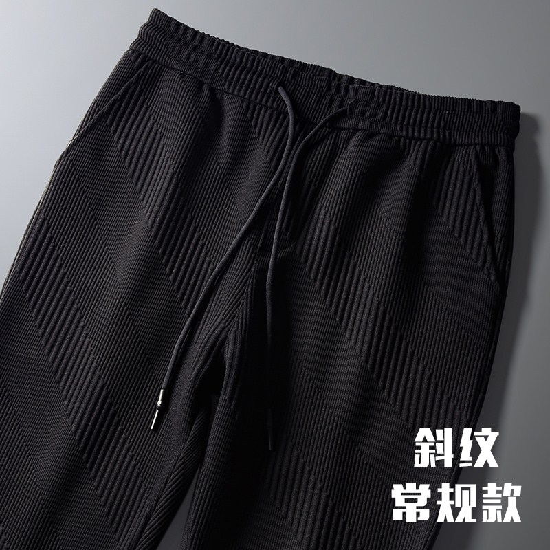 运动裤男春秋加绒针织束脚裤男修身男士休闲裤子男韩版潮流哈伦裤|msdalam kategori Pakaian Lelaki, seluar santai - dari Buy2taobao.com untuk memberikan perkhidmatan ejen Taobao profesional membeli