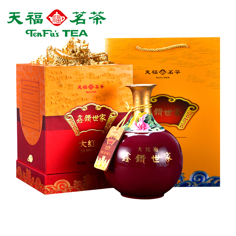 天福茗茶 鑫鑽世家大紅袍 武夷岩茶 烏龍茶 陶瓷罐裝禮盒100G在類目 茶, 烏龍茶(新), 大紅袍中 - 來自Buy2taobao.com提供專業的淘寶代購服務