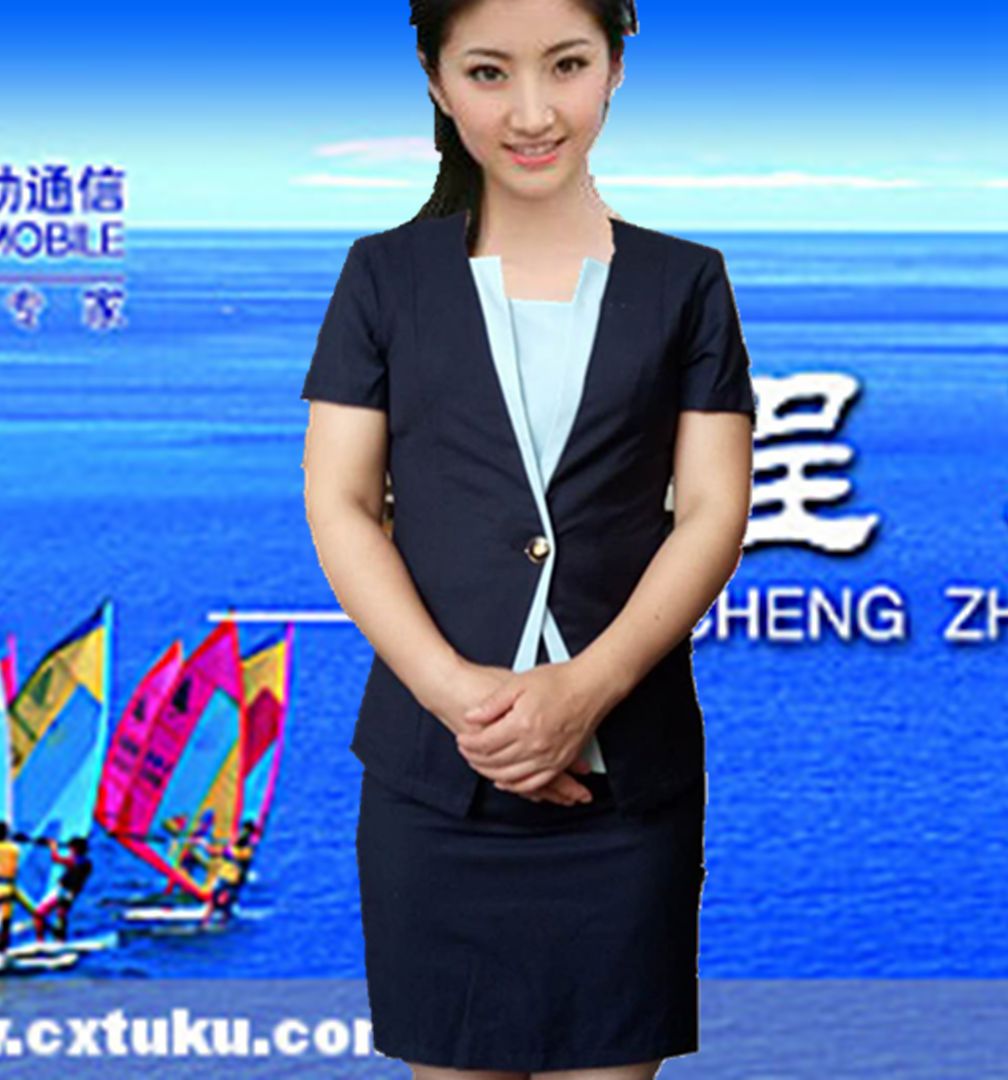 新款正品舒适夏装中国移动工作服薄短袖外套装深蓝制服套裙可定制|msdalam kategori Butik wanita / wanita, menetapkan/pakaian seragam pelajar/seragam kerja, skirt kerjaya guaman - dari Buy2taobao.com untuk memberikan perkhidmatan ejen Taobao profesional membeli