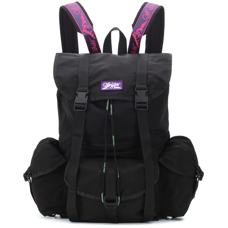 代购 Off White Mytheresa独有 - 技术帆布背包2019女士|msdalam kategori beg sukan/pakej luar/Fitting, Backpack - dari Buy2taobao.com untuk memberikan perkhidmatan ejen Taobao profesional membeli