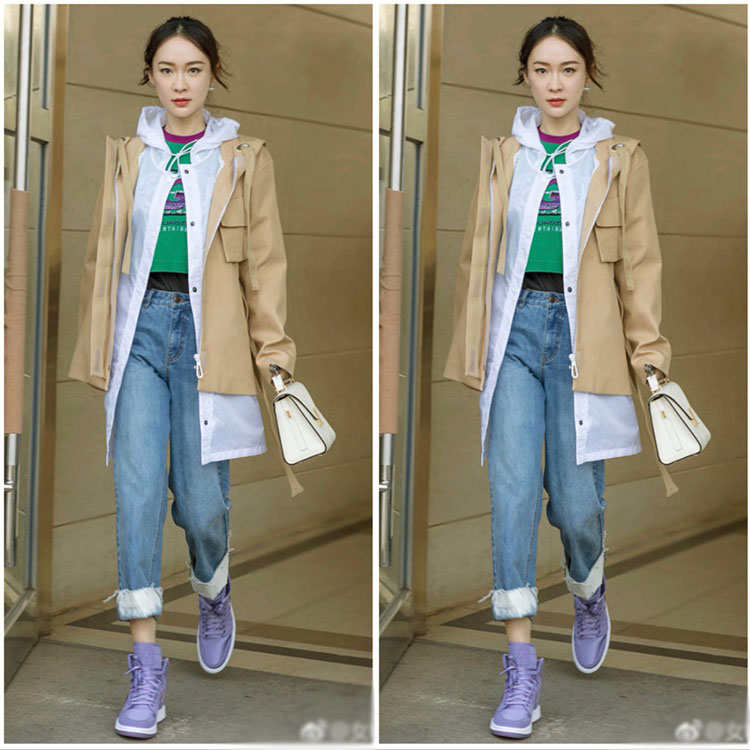 2019春新款chic霍思燕明星同款短款长袖修身显瘦小个子风衣外套女|msdalam kategori Butik wanita / wanita, windbreaker - dari Buy2taobao.com untuk memberikan perkhidmatan ejen Taobao profesional membeli