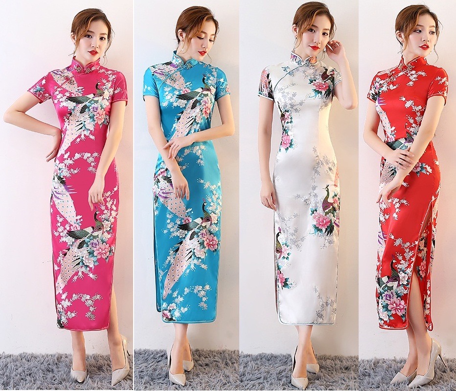粉色妈妈款新品加大码加长款白色粉红色好看走秀旗袍长款演出大码|msdalam kategori Butik wanita / wanita, perkahwinan/Cheongsam/pakaian, Cheongsam - dari Buy2taobao.com untuk memberikan perkhidmatan ejen Taobao profesional membeli