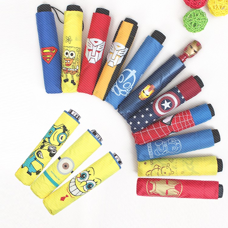 Cartoon Captain America Iron Man children fold Umbrella boy pupil Avenger Alliance Umbrellain the Home Daily , Umbrella/Rain gear/Rain/Moistureproof , Umbrella category - from Buy2taobao.com to provide professional Taobao agent buy service