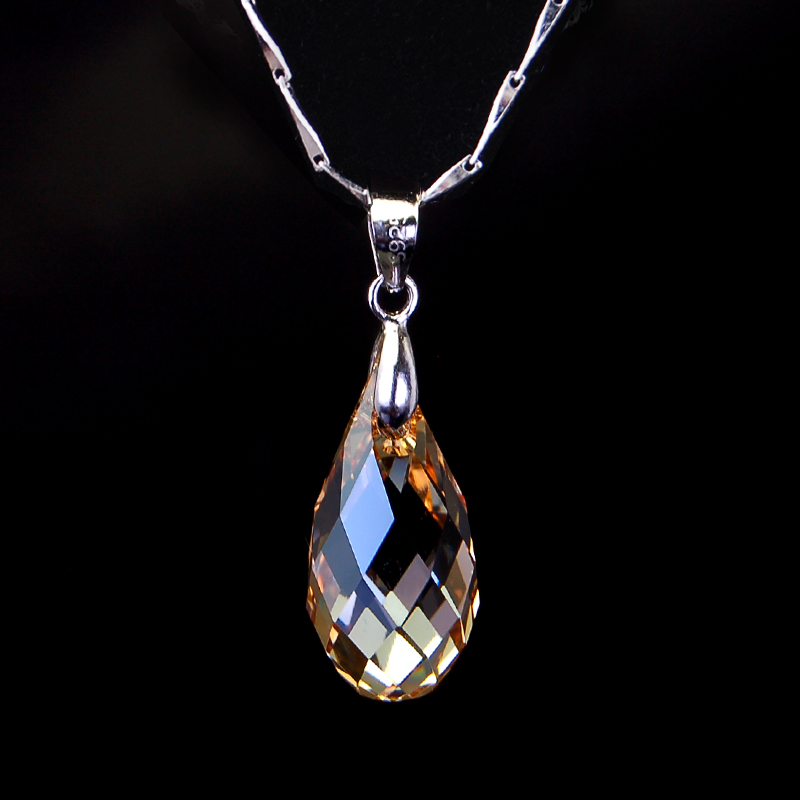 S925 Sterling Silver Austria crystal Necklace Pendant clavicle Accessories Versatile Simplicity fashion Valentines Dayin the Accessories/Fashion Jewelry, Necklace category - from Buy2taobao.com to provide professional Taobao agent buy service