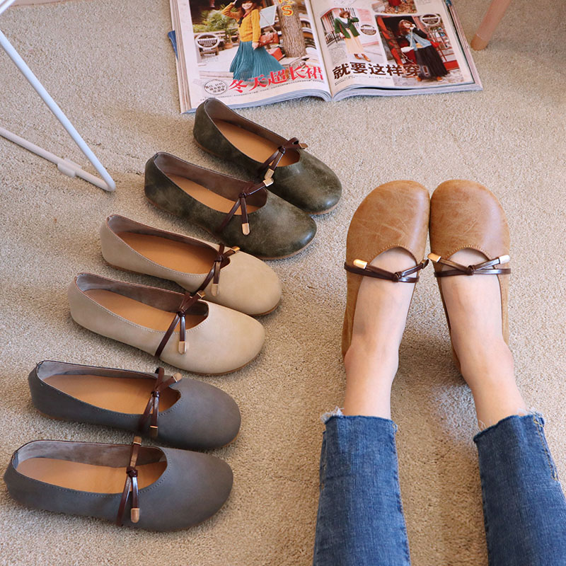 leisure time Doug shoes 2018 Korean Edition Shallow mouth Round Flat bottom comfortable Large Single shoes Versatile Low Nice shoesin the Women's Shoes, Low shoes category - from Buy2taobao.com to provide professional Taobao agent buy service