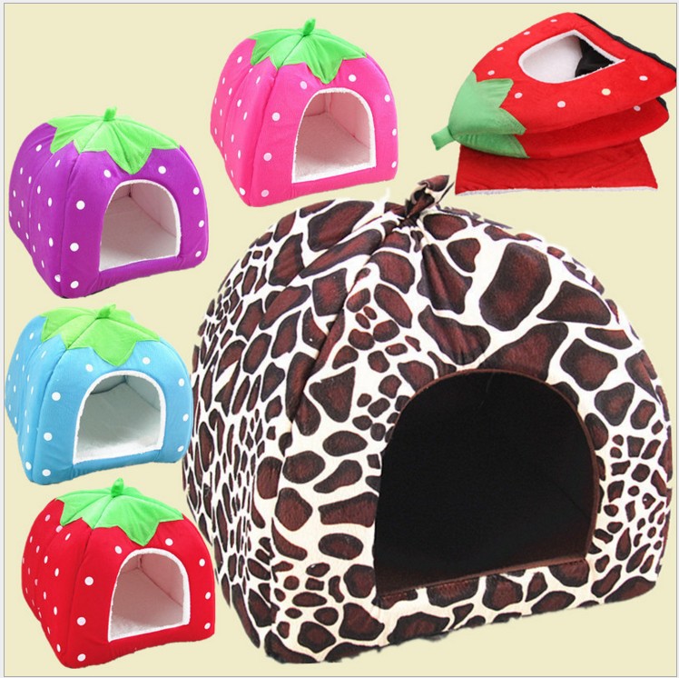 kennel Pet Waterloo Cat litter strawberry winter keep warm Cat Sleeping House Yurt Cat house Teddyin the Pet/Pet food and supplies , Cat/Dog Supplies , Nest/House/Tent category - from Buy2taobao.com to provide professional Taobao agent buy service