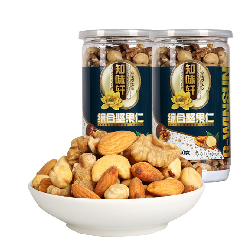 知味轩综合坚果仁380g*2罐混合果仁孕妇孕期坚果干果无添加纯坚果|ruв категории закуски/орехи/специальность, ореховый/орехи/жареные семечки, смешанный орех - от Buy2taobao.com для оказания профессиональной услуги покупки агента Taobao