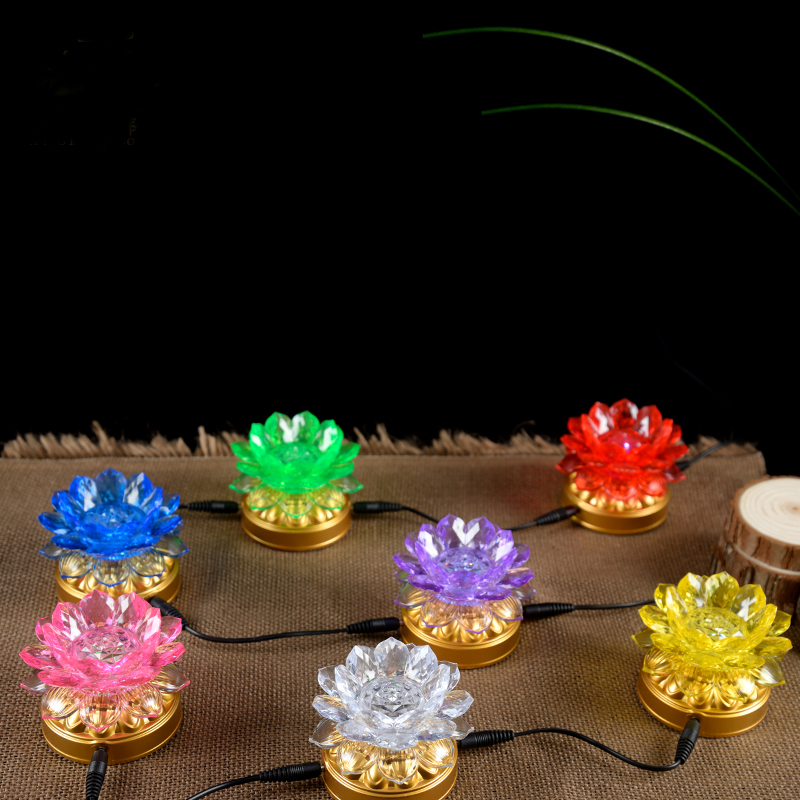 LED七彩插电电池两用莲花灯 七星佛供灯 佛具佛教用品祈福供佛灯在类目 节庆用品/礼品, 灯, 荷花灯/河灯中 - 来自Buy2taobao.com提供专业的淘宝代购服务
