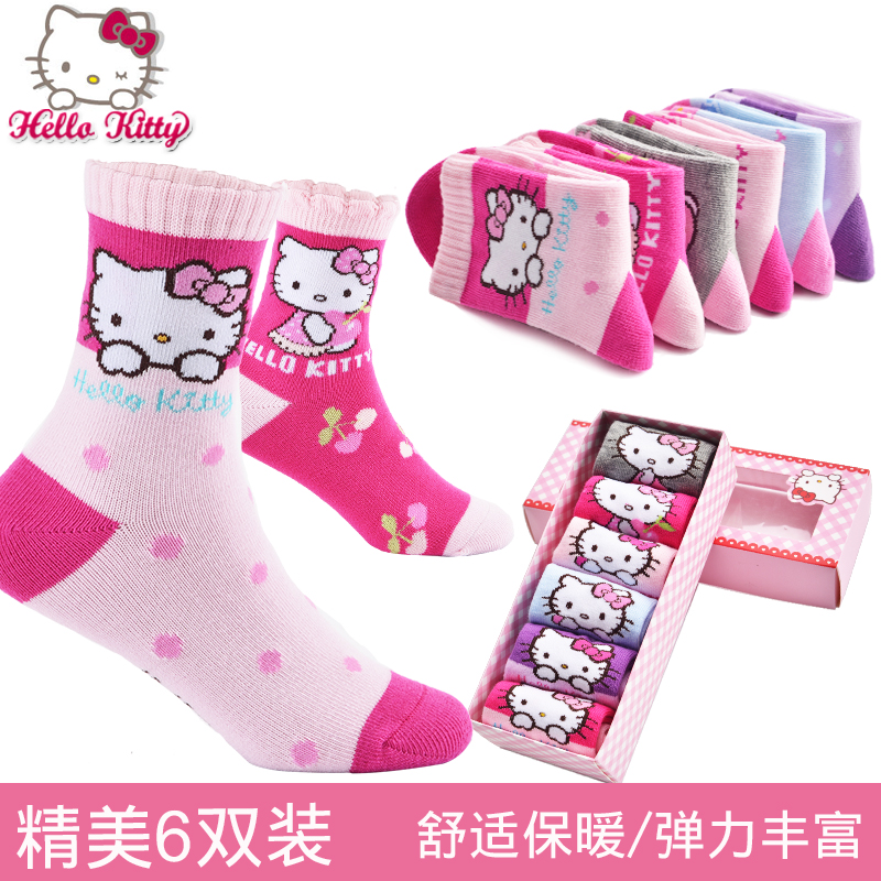 Hellokitty儿童袜子女童短袜非纯棉春秋宝宝棉袜保暖舒适秋冬女孩在类目 童装/婴儿装/亲子装, 儿童袜子(0-16岁)中 - 来自Buy2taobao.com提供专业的淘宝代购服务